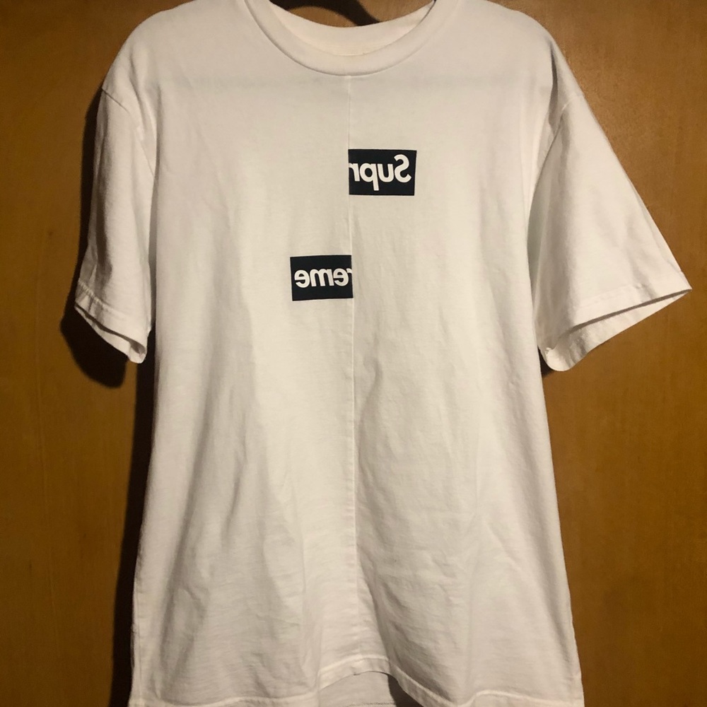 Supreme CDG Split Box Logo Tee